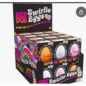 (1) NIB Viral Nee Doh Swirlie Eggs Fast Ship From USA  - RANDOM COLOR